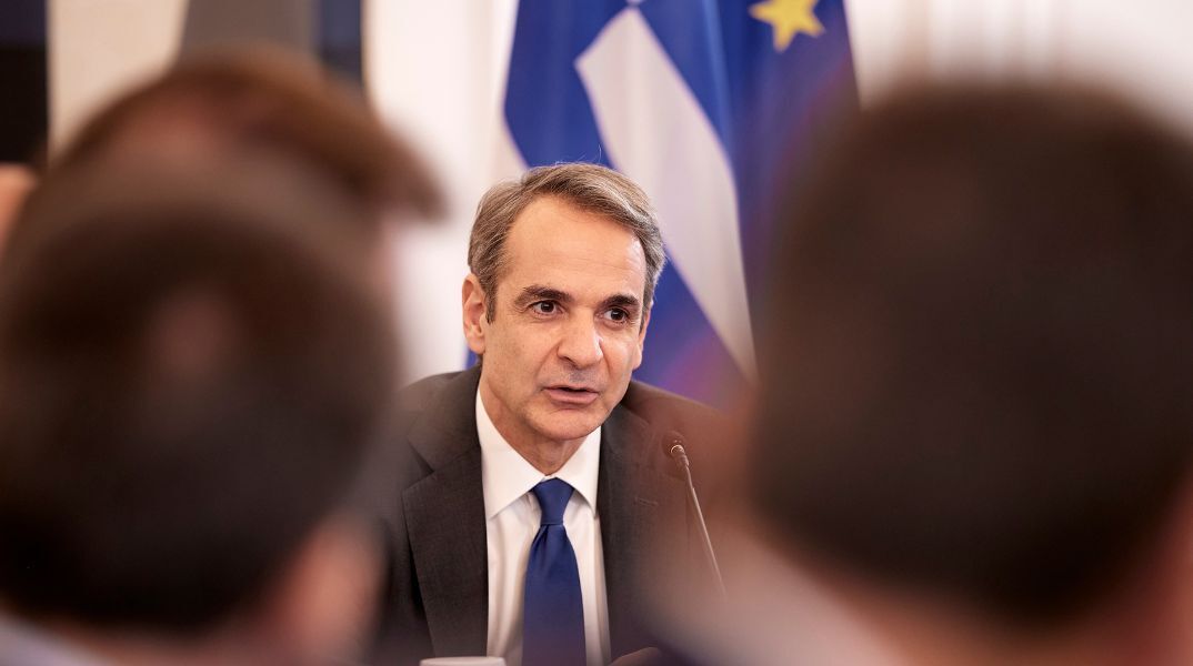 Ο Κυριάκος Μητσοτάκης στο υπουργικό συμβούλιο