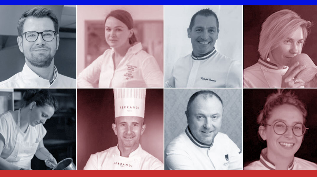 Florent BRANCHU - Expert culinaire | Nolwenn CORRE - Σεφ βραβευμένη με 1 Αστέρι Michelin | Rodolph COUSTON - Βραβευμένος MOF αρτοποιίας | Laëtitia GABORIT - Βραβευμένη MOF τυροκομίας | Fanny HERPIN Σεφ | Stéphane JAKIC - Σεφ καθηγητής γαστρονομίας | Arnaud LARHER - Βραβευμένος MOF Ζαχαροπλαστικής | Eulalie RUS - Βραβευμένη MOF στον τομέα της αλιείας