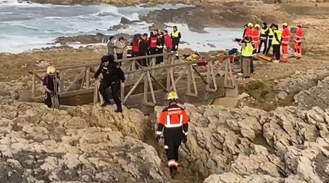 Η γέφυρα που κατέρρευσε στην παραλία του Σανταντέρ