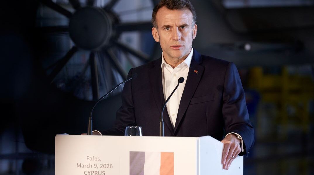 O Εμανουέλ Μακρόν στην Κύπρο