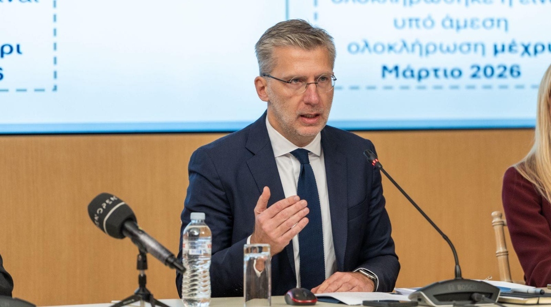 Ο υπουργός Επικρατείας Άκης Σκέρτσος 