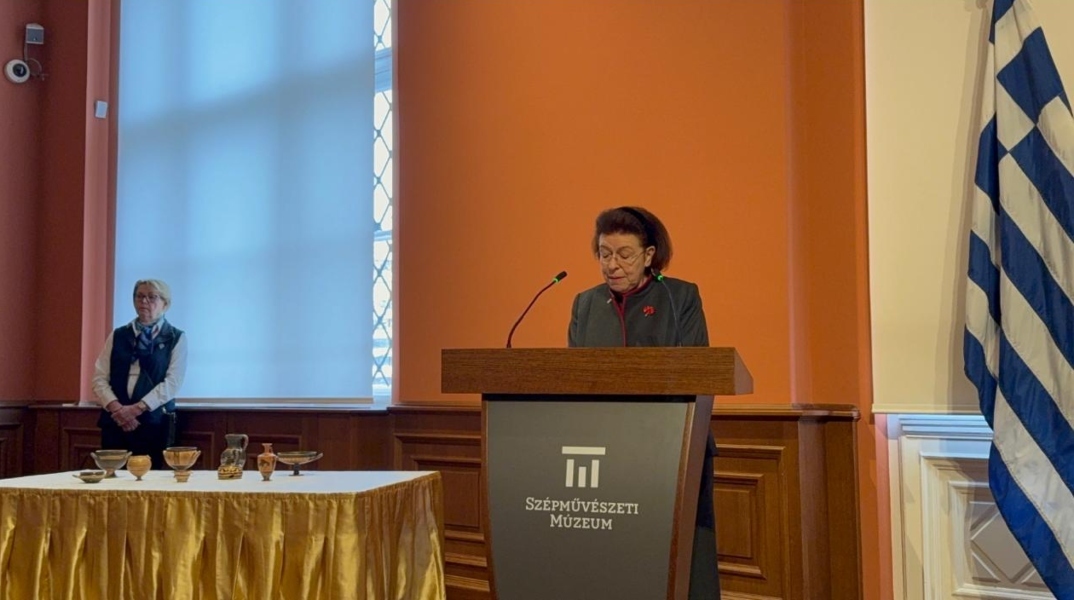 Η Υπουργός Πολιτισμού Λίνα Μενδώνη 