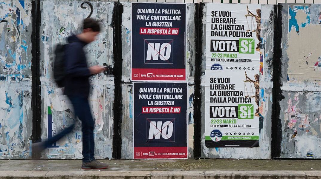 Αφίσες του δημοψηφίσματος στην Ιταλία