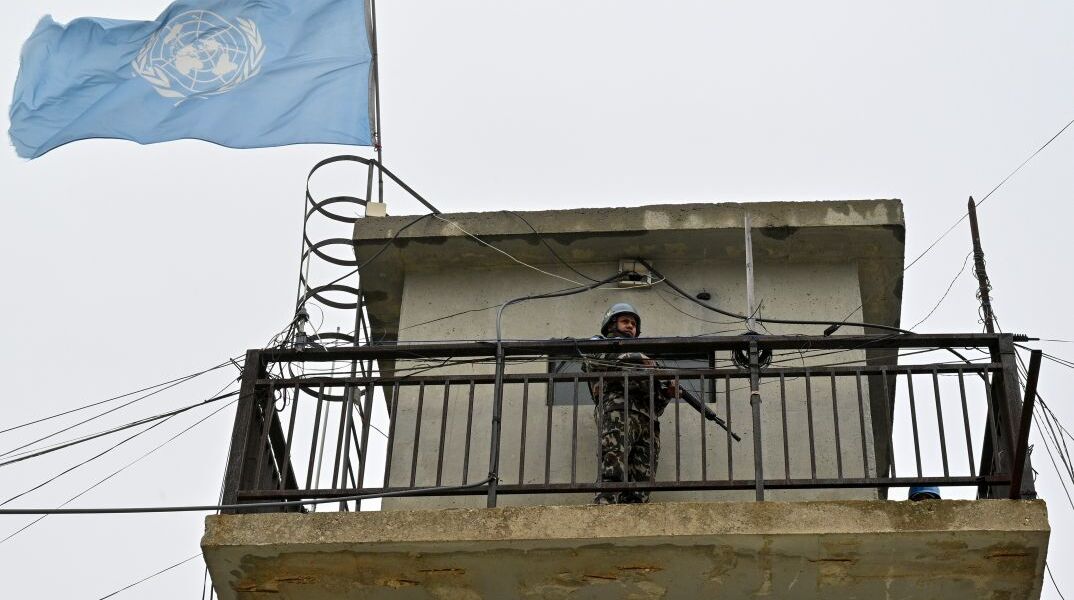 Φυλάκιο της UNFIL στα σύνορα Ισραήλ και Λιβάνου