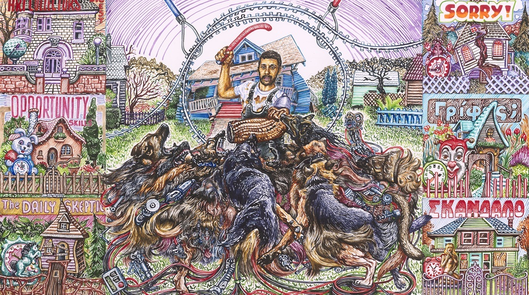 Ηλίας Καφούρος, «Large language models» στην έκθεση Weak Signal, Γκαλερί Δυο Χωριά