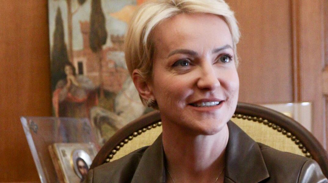 H εκπρόσωπος Τύπου της ΝΔ, Αλεξάνδρα Σδούκου