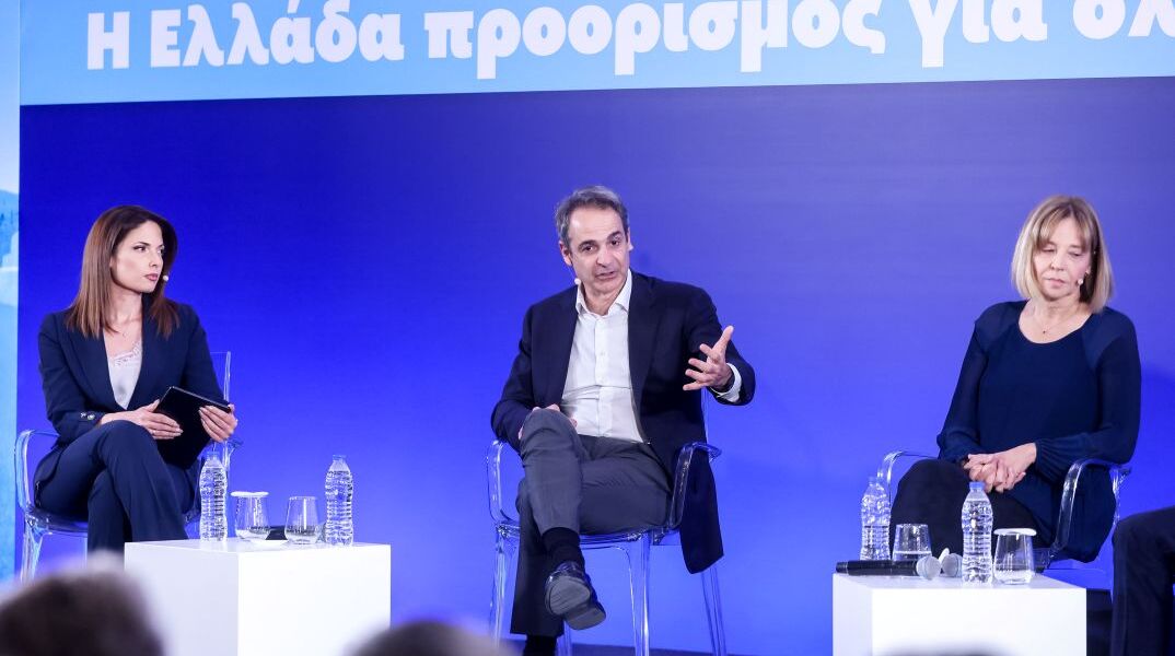 O Kυριάκος Μητσοτάκης στο προσυνέδριο της Νέας Δημοκρατίας στην Κρήτη