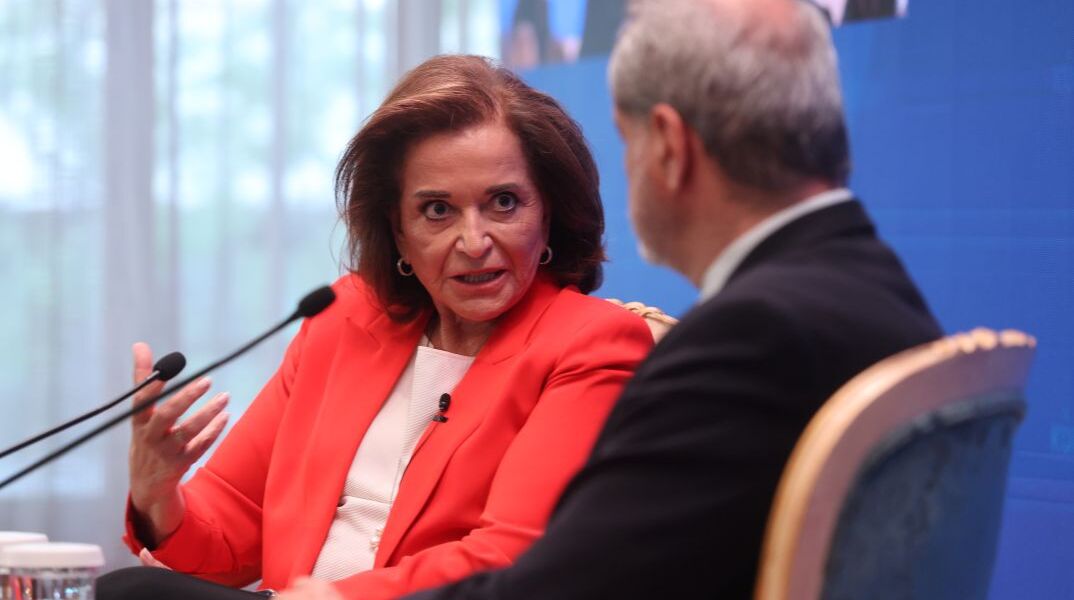 H Ντόρα Μπακογιάννη στη συζήτηση του Κύκλου Ιδεών