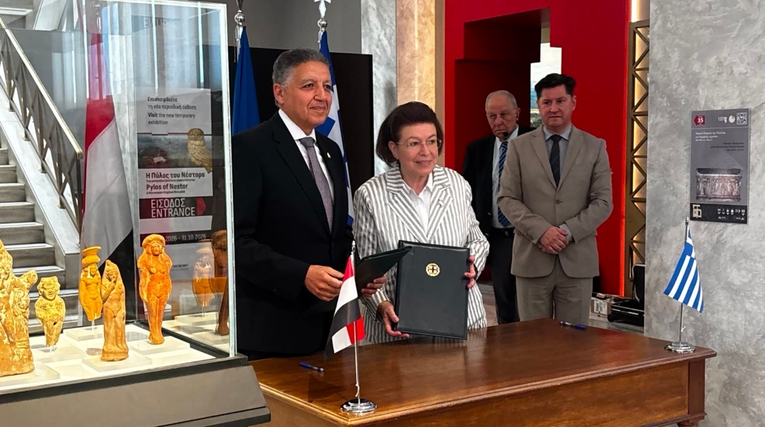 Μενδώνη: «Η επιστροφή των αιγυπτιακών αρχαιοτήτων είναι πράξη σεβασμού στην πολιτιστική κληρονομιά και το Διεθνές δίκαιο»