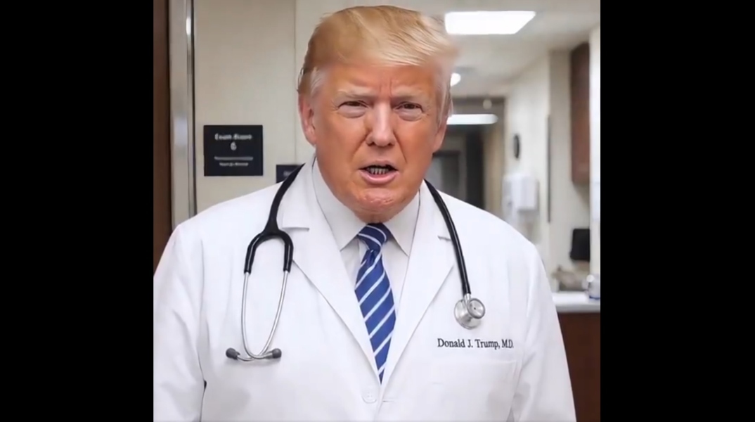 «Είμαι ο Dr. Trump και έχω ένα σχέδιο»: Το ΑΙ βίντεο με τον πρόεδρο των ΗΠΑ να θεραπεύει διάσημους