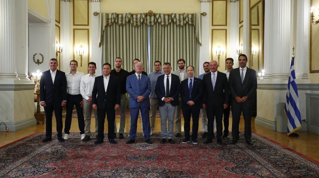 Στο Προεδρικό Μέγαρο η παγκόσμια πρωταθλήτρια Εθνική Πόλο ανδρών