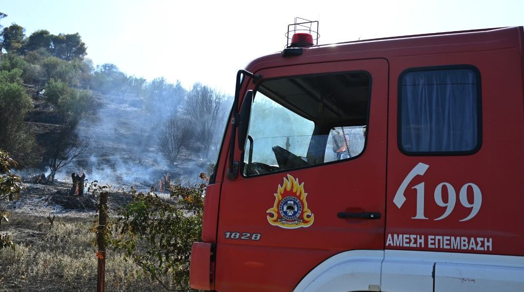 Φωτιά στην Κάρυστο: Μήνυμα 112 για εκκένωση προς Αετό