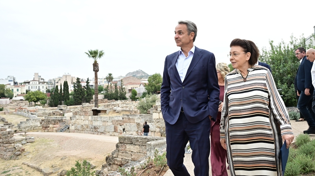 Επίσκεψη Μητσοτάκη στον Κεραμεικό για τα εγκαίνια των έργων αναβάθμισης στον αρχαιολογικό χώρο