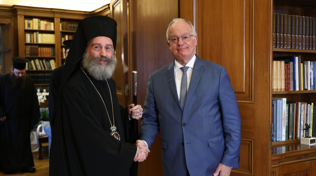 Συνάντηση ΚωνσταντίνουΤασούλα με τον Αρχιεπίσκοπο Αυστραλίας