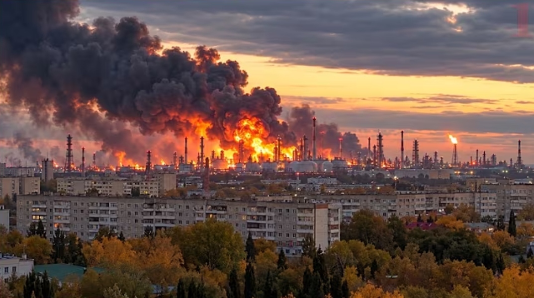 Στις φλόγες το μεγαλύτερο διυλιστήριο της Ρωσίας μετά από ουκρανικό χτύπημα - Βίντεο