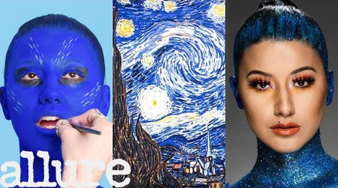 3 Makeup Artists Turn a Model into a Van Gogh Painting | Triple Take | Allure