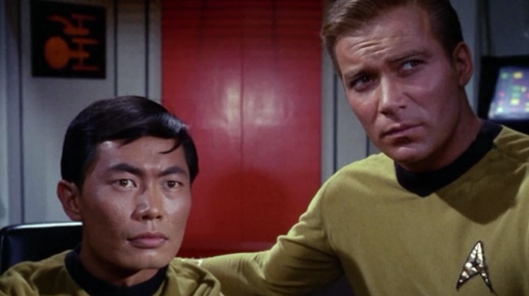 O Tζορτζ Τακέι (Sulu) με τον Γουίλιαμ Σάτνερ (Κάπτεν Κιρκ) 