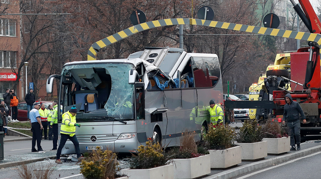 Δυστύχημα στη Ρουμανία με λεωφορείο