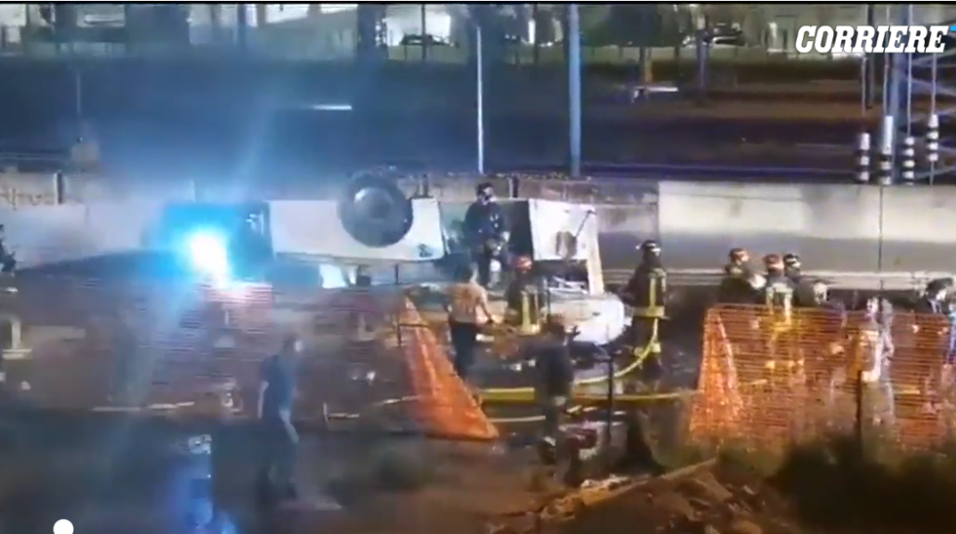 Πτώση λεωφορείου από οδογέφυρα στη Βενετία με τουλάχιστον 20 νεκρούς