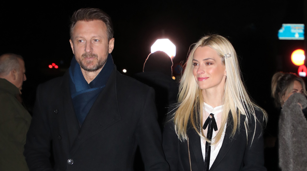 Ο Κώστας Καραφώτης και η σύζυγός του, Κάτια Μάνου