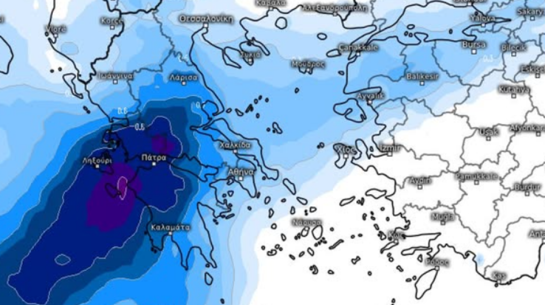 Προειδοποίηση Τσατραφύλλια - Έως και 100 τόνοι νερού ανά στρέμμα, πώς θα κινηθεί η κακοκαιρία  
