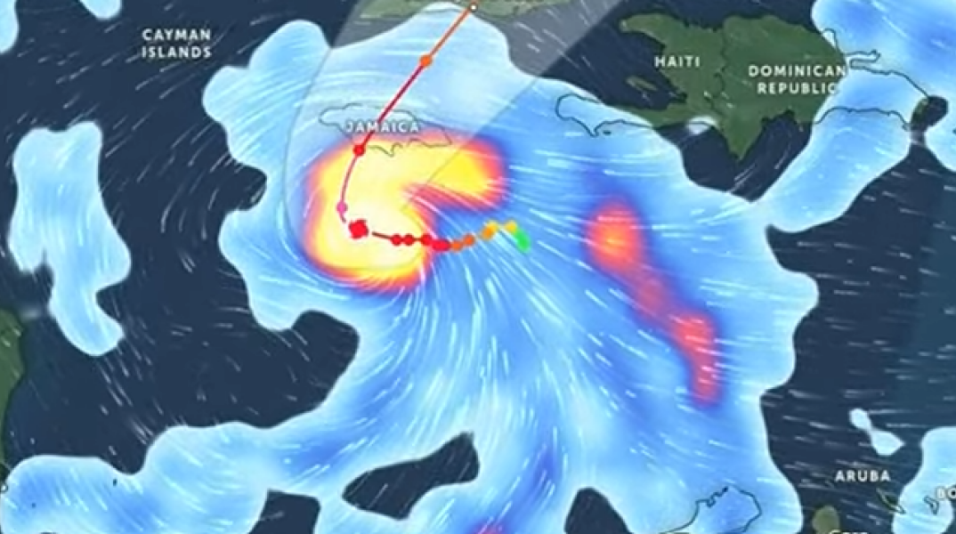 Κυκλώνας Μελίσα: Ενισχύθηκε στην κατηγορία 5 - Άνεμοι με ταχύτητα έως 260 χλμ/ώρα 