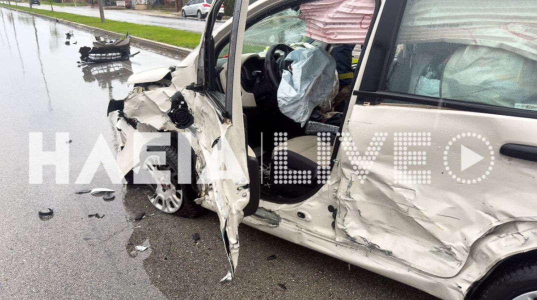 Καραμπόλα τριών οχημάτων στην Πατρών–Πύργου: Επτά τραυματίες, ανάμεσά τους και δύο παιδιά