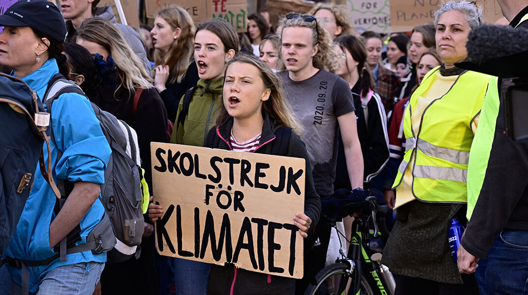 Η Γκρέτα Τούνμπεργκ έγινε το «πρόσωπο» του παγκόσμιου κινήματος για την κλιματική αλλαγή