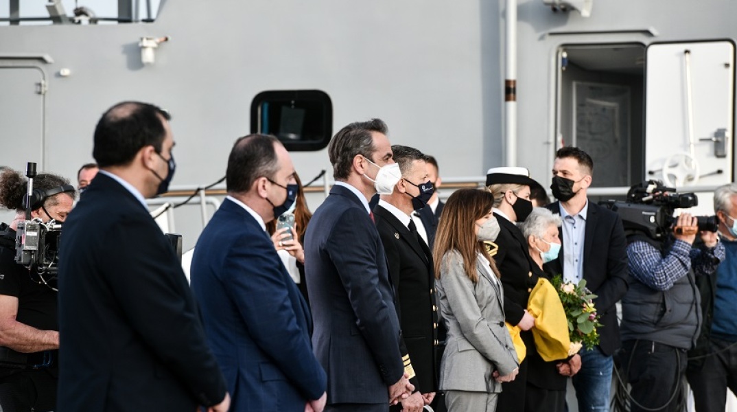 Xαιρετισμός Μητσοτάκη στην τελετή ένταξης δύο νέων περιπολικών σκαφών στον στόλο του Λιμενικού Σώματος