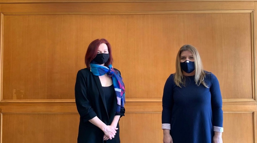 Συνάντηση της Μαρίας Συρεγγέλα με την Ξένια Μπουζαρανίδου 