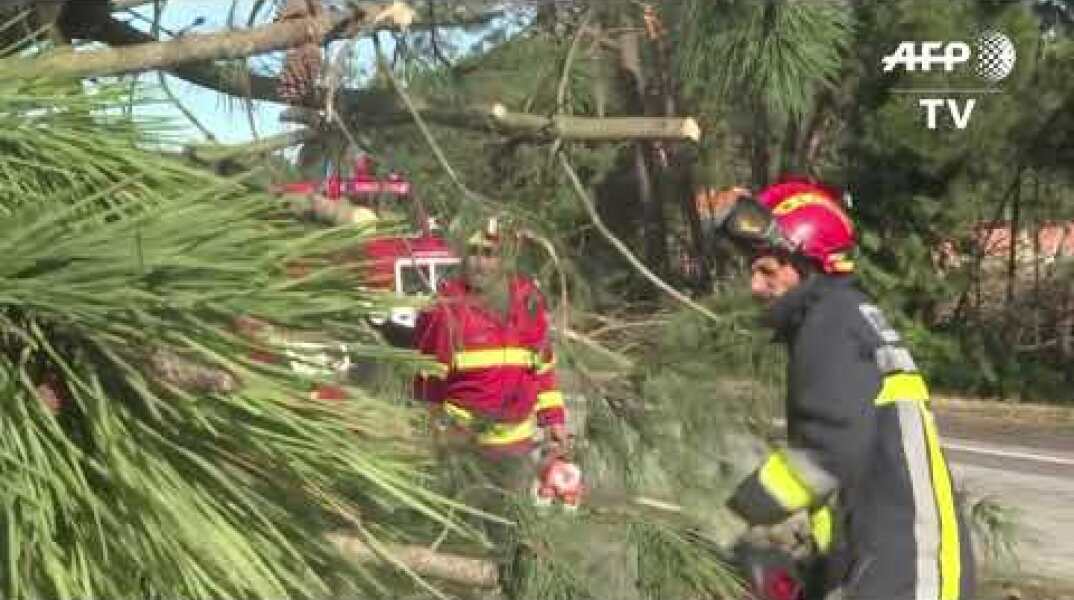 'Zombie' Storm Leslie Smashes Into Portugal