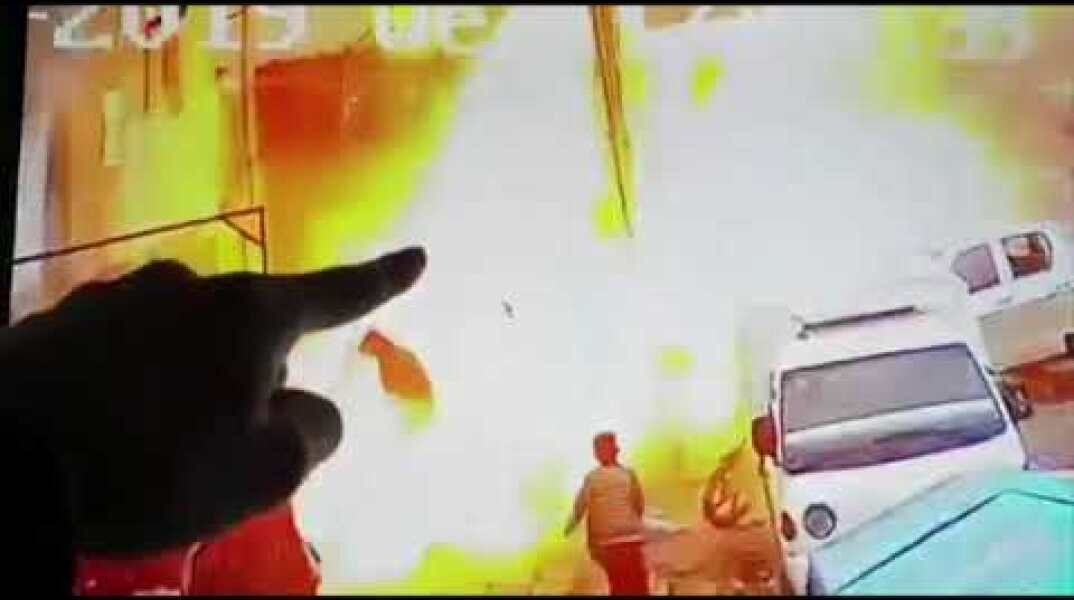 Surveillance video shows deadly Syria blast
