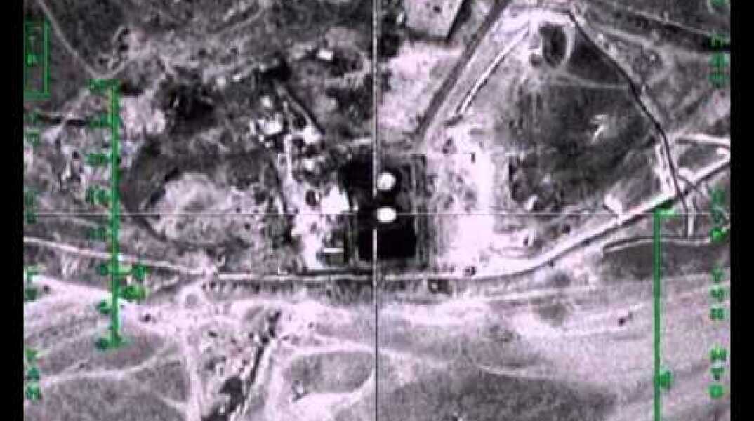 Удар ВКС РФ по нефтехранилищу в районе н.п. МААРЕТ-ЭН-НУУМАН