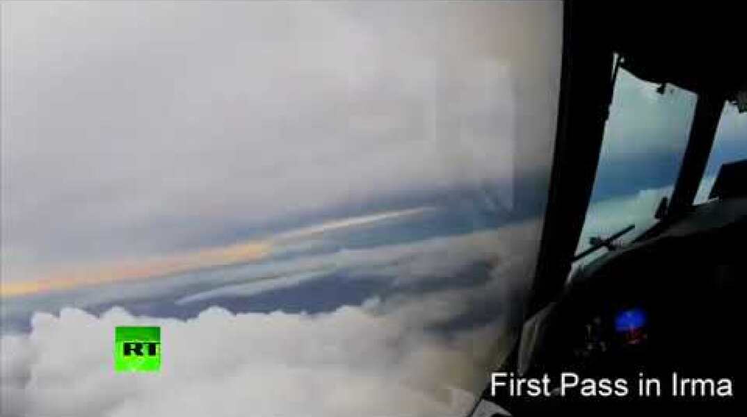 See it coming! Hurricane Irma seen from NOAA plane