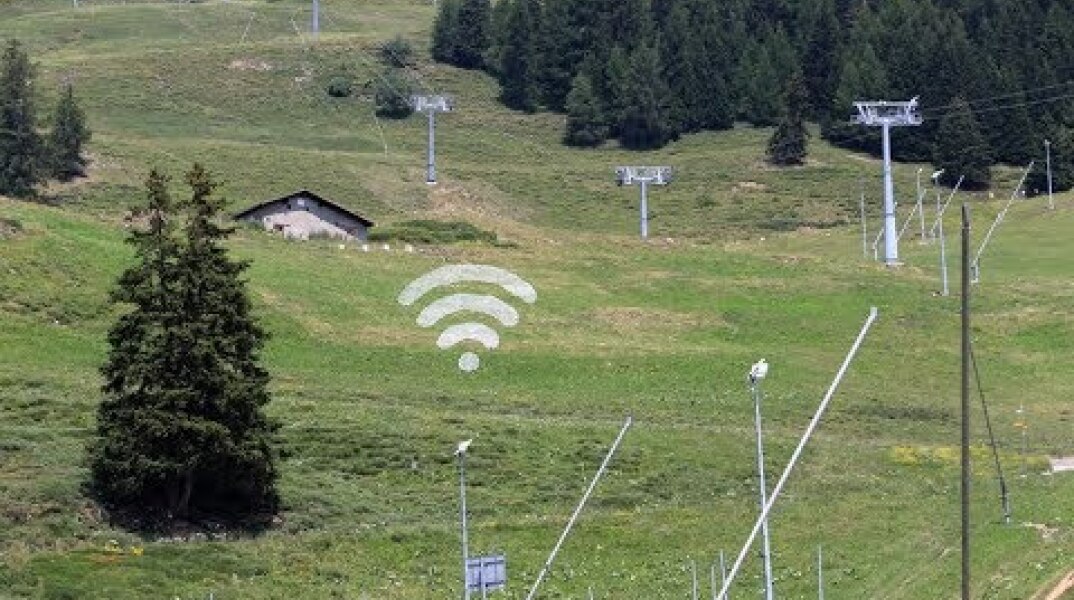 Making of 'offline' land art by Leon Keer