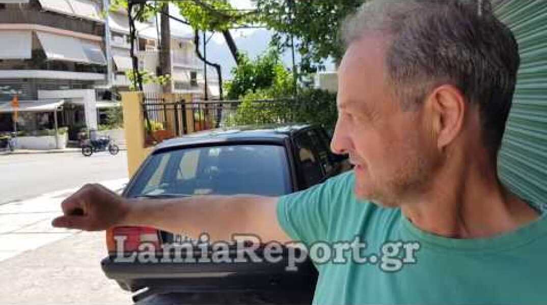 LamiaReport.gr: Νταλίκα παρέσυρε μηχανάκι μέσα στην πόλη