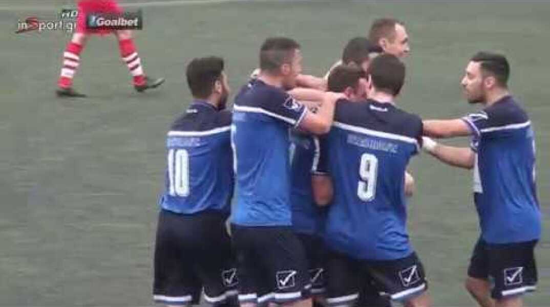 Ποσειδώνας Καλαμαριάς - Ολυμπιακός Κυμίνων (το 1-0 του Κουντουριώτη)