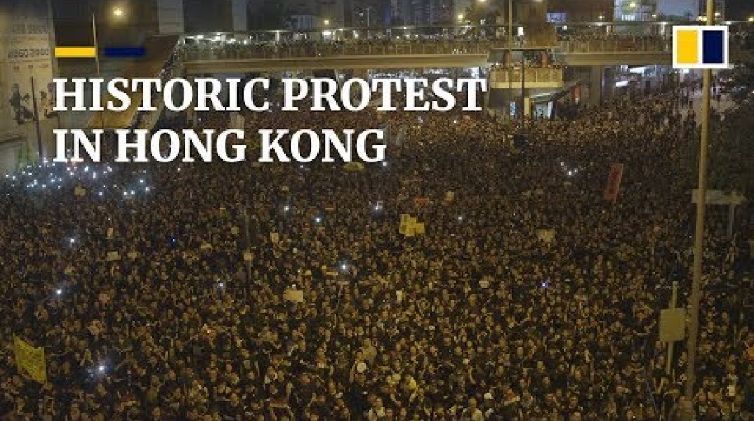 Historic protest in Hong Kong