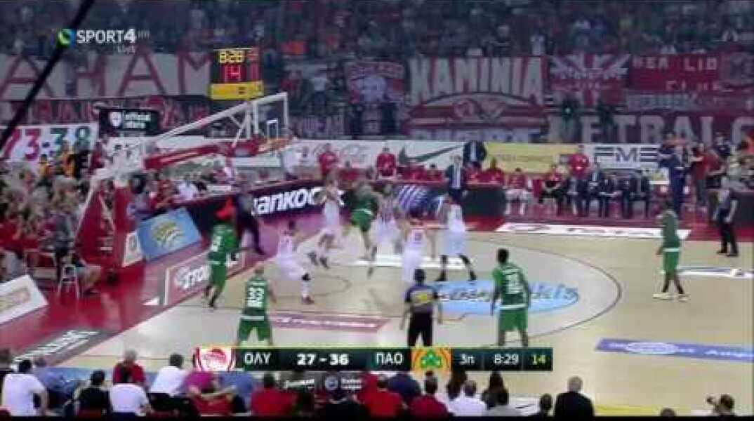 🏀 Ολυμπιακός - Παναθηναϊκός 51-66 (HL) Basket League 5ος τελικός (2-3) {11/6/2017}