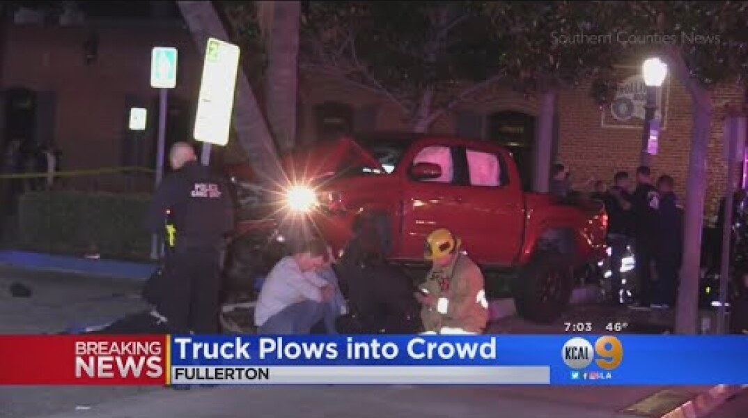 Driver Arrested For Striking Nine Pedestrians In Fullerton
