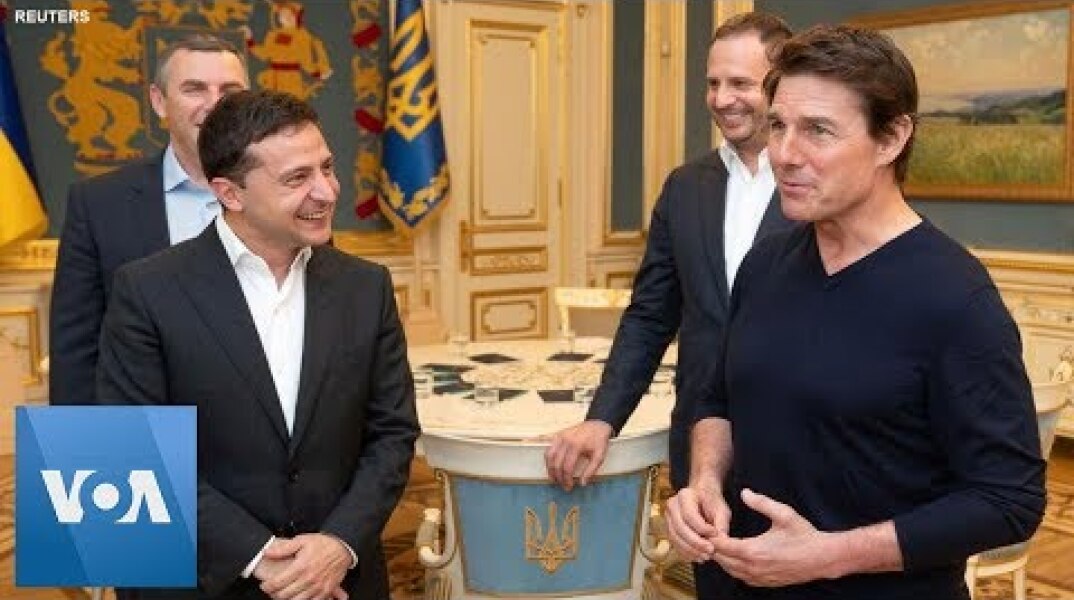 Ukraine President Zelenskiy Woos Hollywood's Tom Cruise