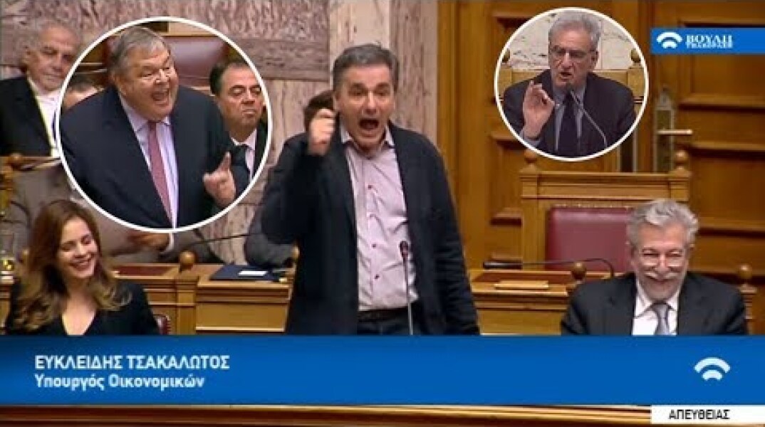 «Είστε αλλαζών και ανεπίγνωστος! Να ξεκαβαλικέψετε!»: Βενιζέλος vs Τσακαλώτος στη Βουλή (18/12/17)