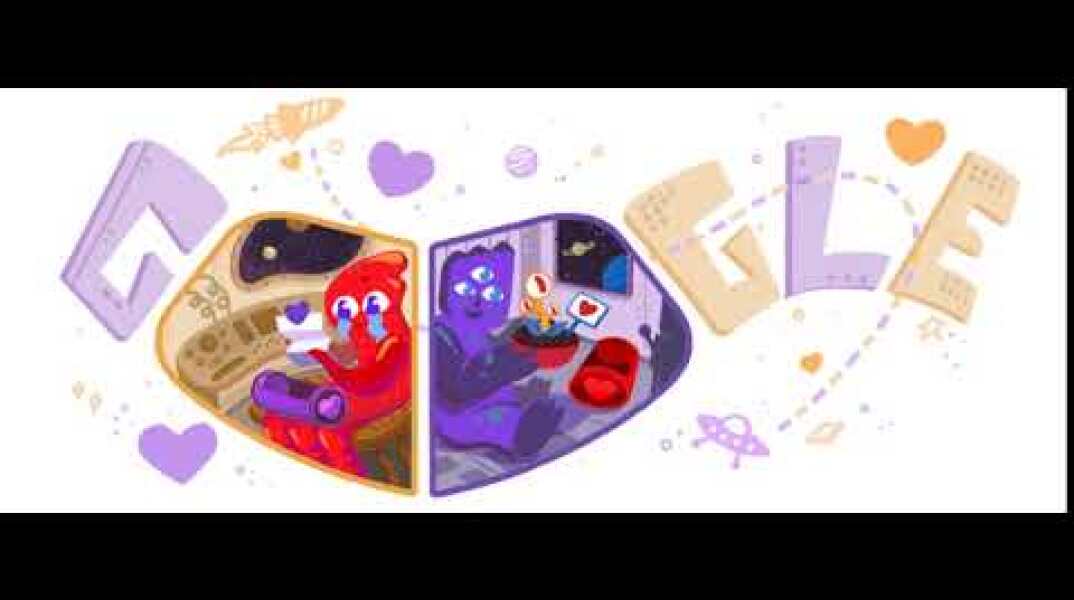 El Valentines Doodle de Google
