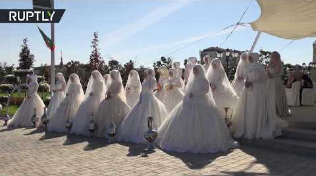 199 couples tie knot in Chechen capital to mark city’s 199th anniversary