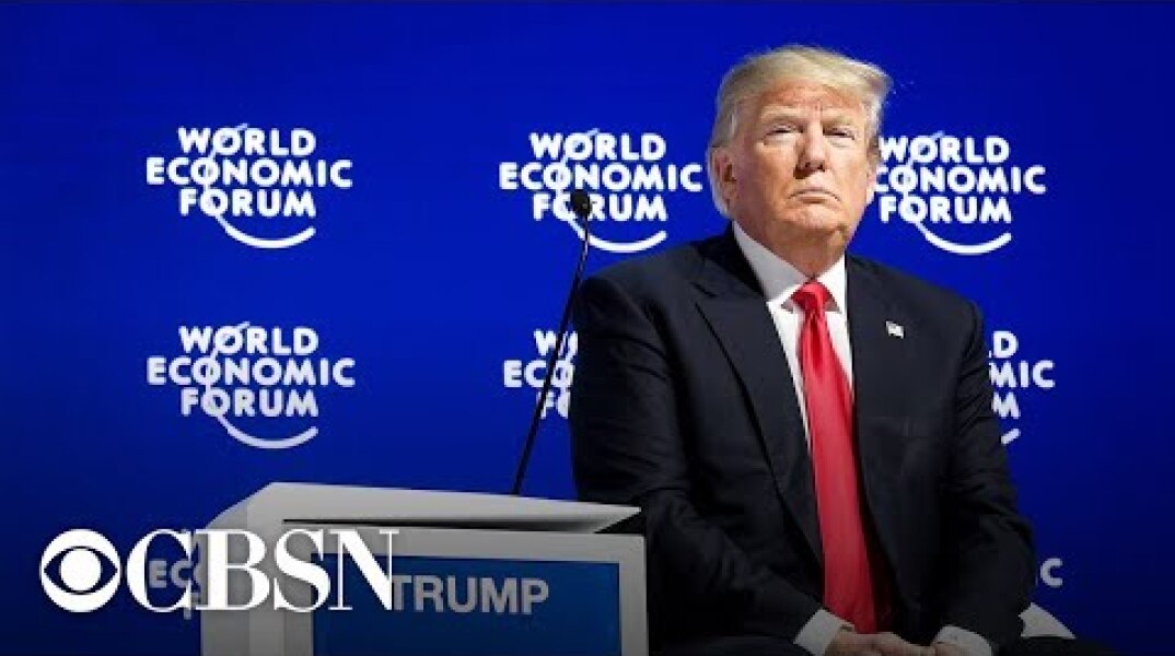 President Trump Speaks At The World Economic Forum in Davos, Switzerland