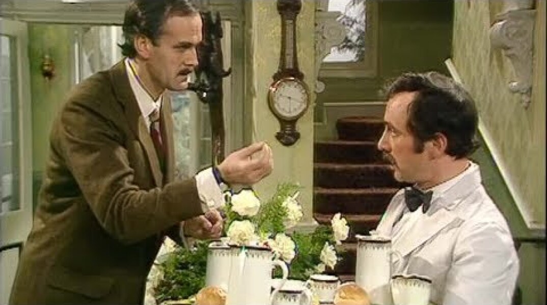 Basil Gives Manuel a Language Lesson | Fawlty Towers | BBC Comedy Greats
