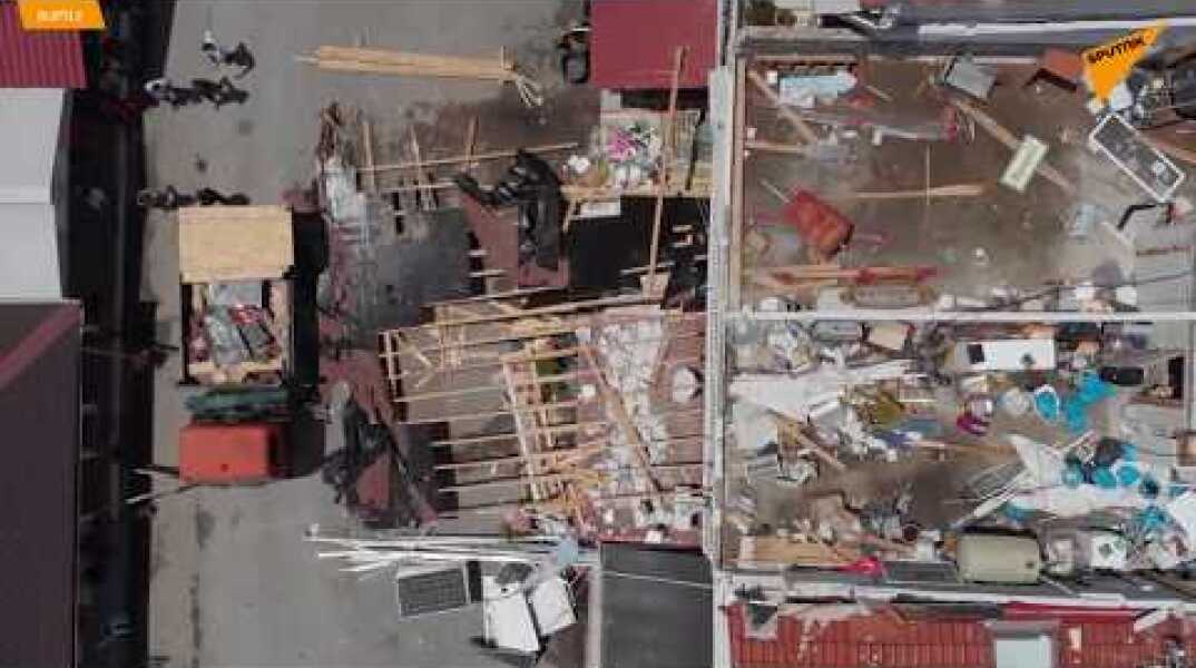 Βίντεο από drone δείχνει τη καταστροφή στη Χαλκιδική