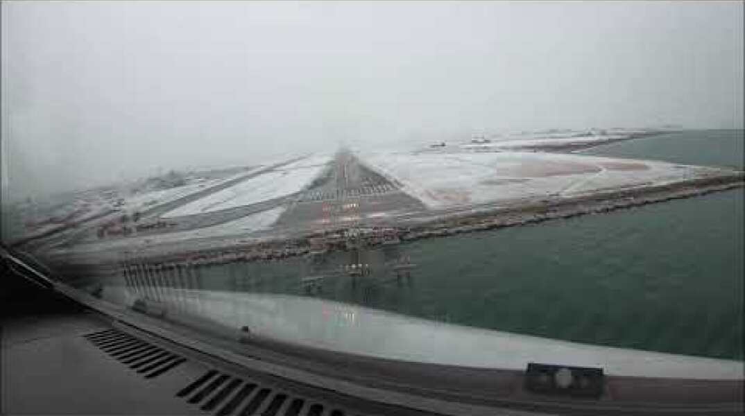 Landing In Snowy Thessaloniki - Eye Of The Flyer