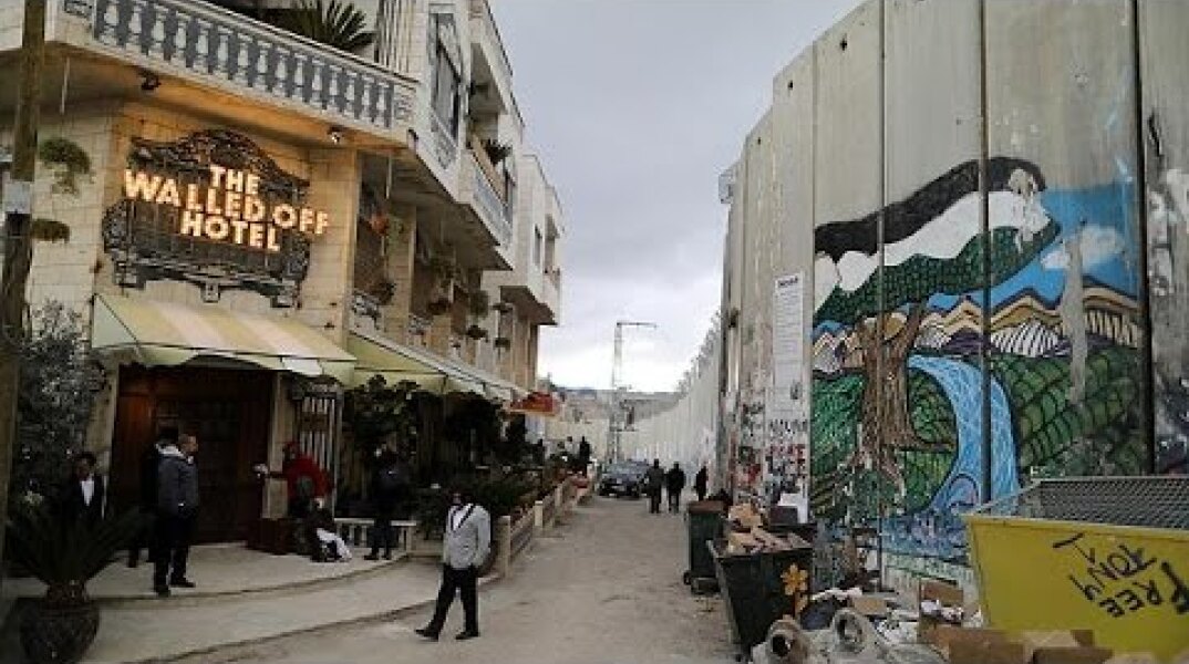 Banksy's 'Walled Off Hotel' causes a stir in the West Bank