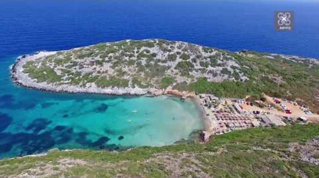 Μια εξωτική γωνιά στην άκρη της Ελλάδας Λιβαδάκι Σάμος | Livadaki beach Samos Greece Drone